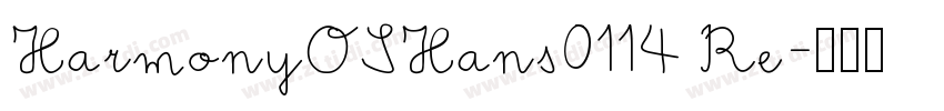 HarmonyOSHans0114 Re字体转换